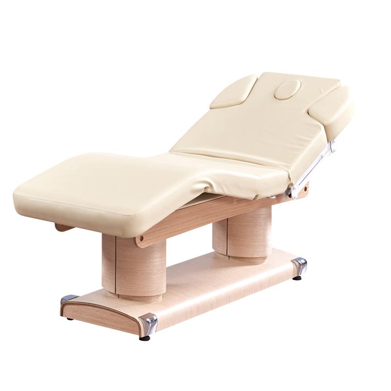 Wellness Spa And Massage - Elektryczny stół do masażu z drewnianą