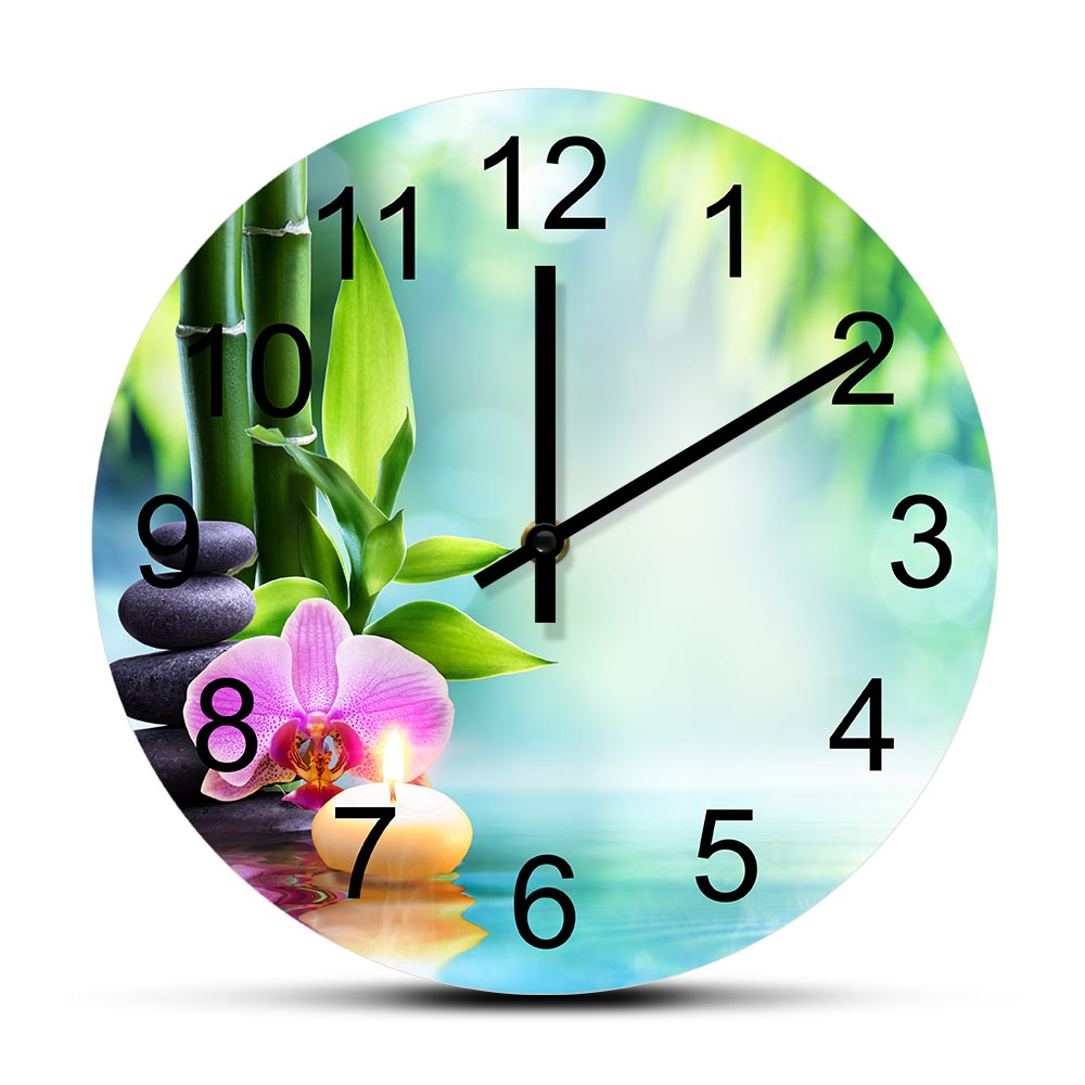 Zegar Ścienny Sage Lotus Flowe – Wellness Spa And Massage recenzja i cena