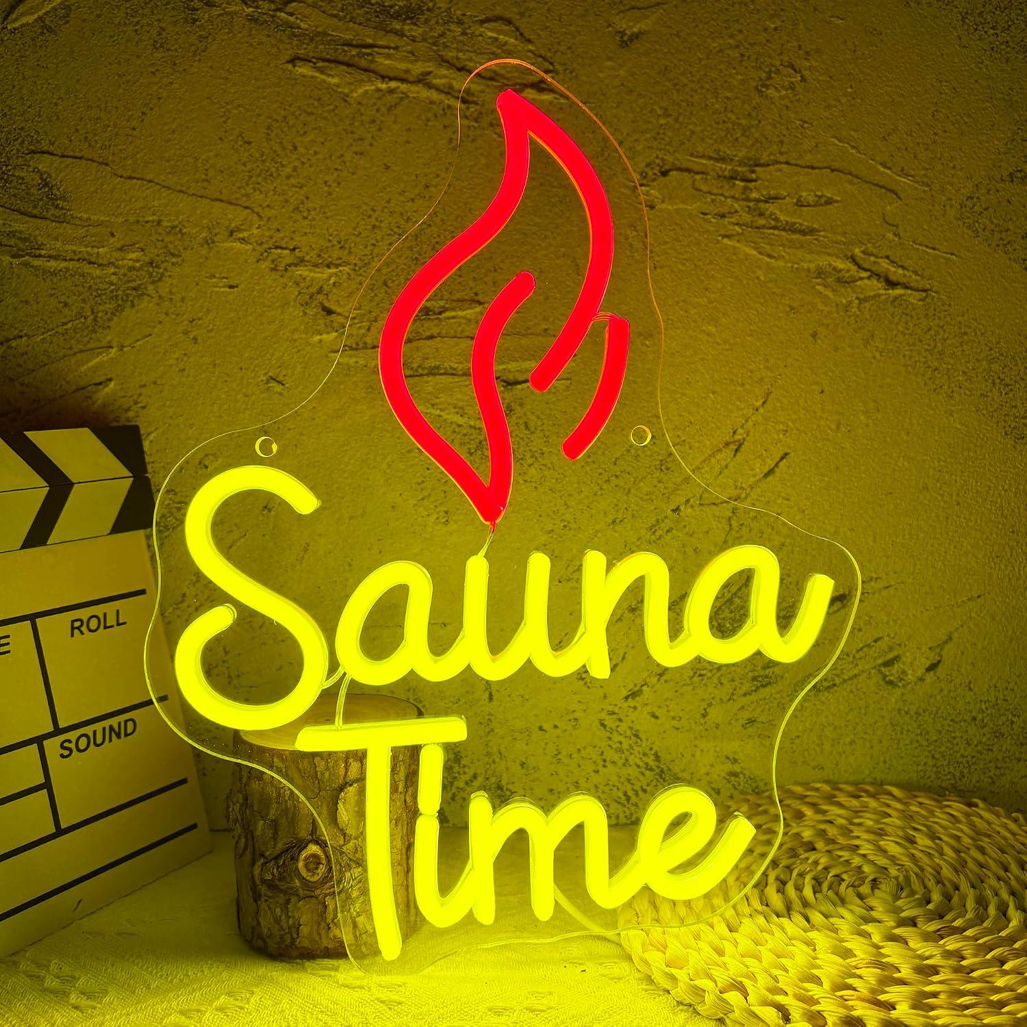 Neonowy Znak Sauna Time, Ściem – Home Spa Wellness recenzja i cena